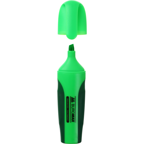 Текст-маркер зелений 2-4 мм з гумовими вставками NEON BUROMAX BM.8904-04