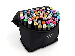 Набір скетч-маркеров Touch 60 шт для малювання фломастери із сумкою