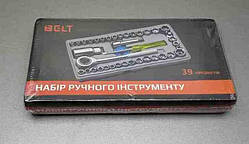 Набір інструментів обладнання Б/У Набір ручного інструменту Belt 39 предметів