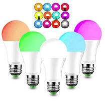 Світлодіодна лампа Anslut LED RGB (806 lm) 9W/2700k E27, фото 3