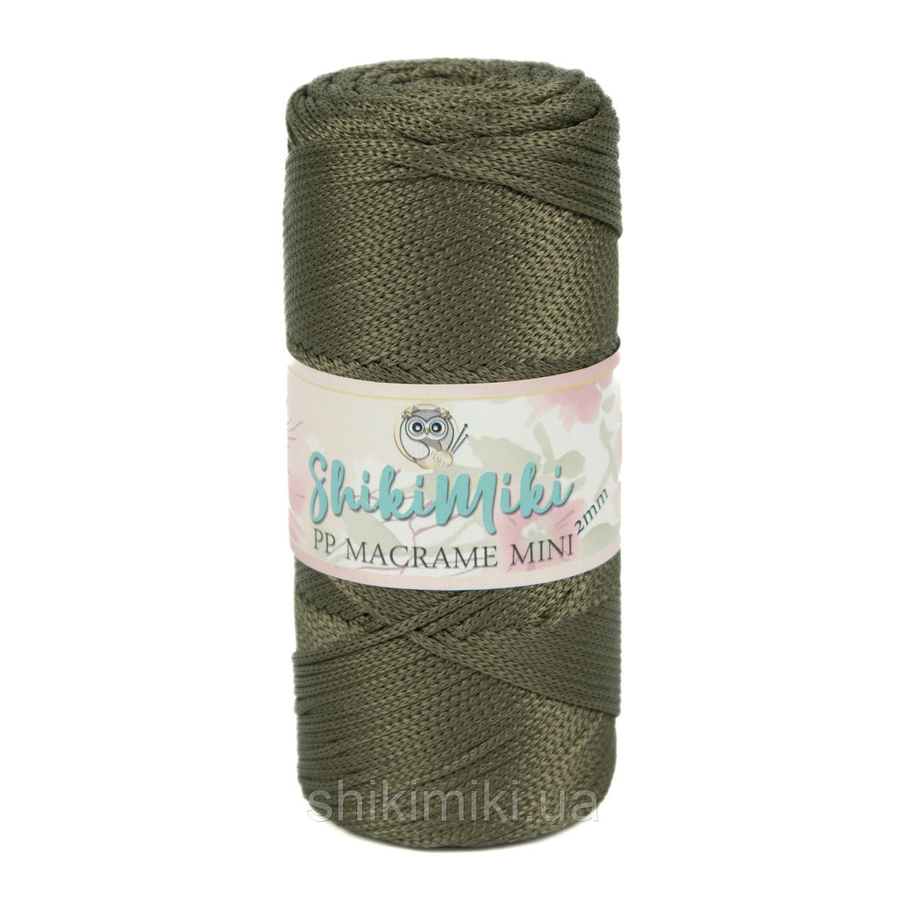 Трикотажний шнур поліпропіленовий PP Macrame Mini, колір Світлий хаки