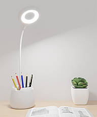 Настільна світлодіодна Led-лампа світильник YT-836 біла, фото 2