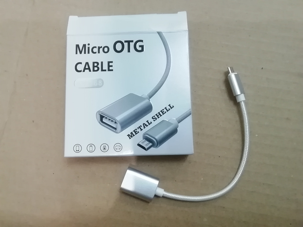 OTG Кабель Перехідник USB (мама) — micro USB (тато) Адаптер