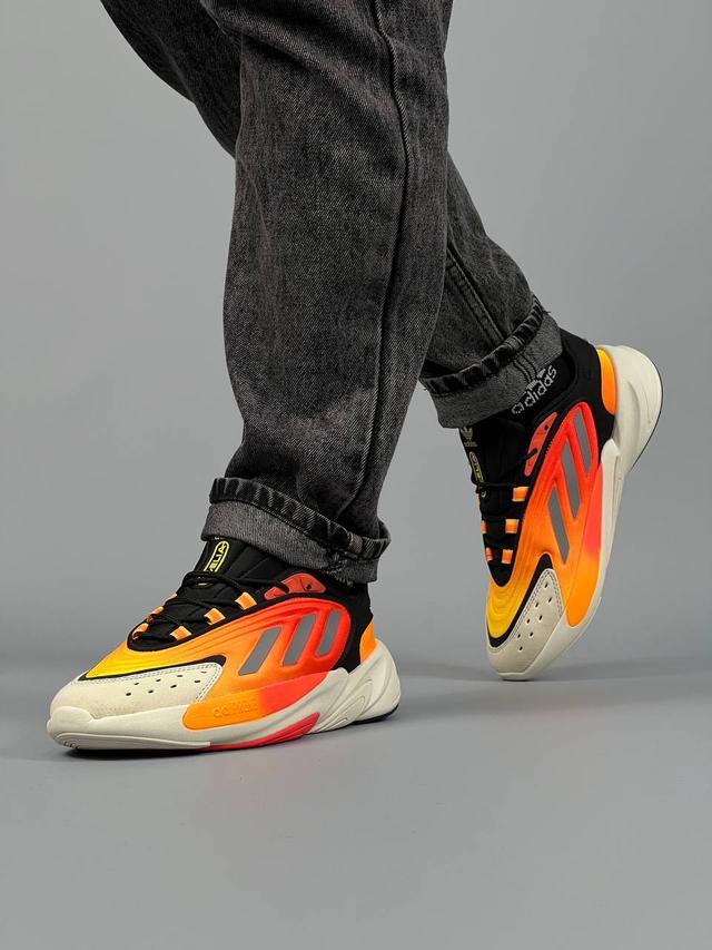 Мужские кроссовки Adidas Ozelia Originals Black Orange (Оранжевые