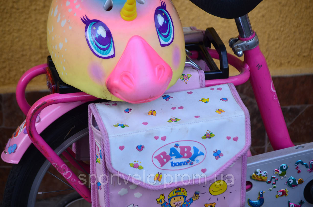 Дитячий велосипед для дівчинки PUKY BabyBorn 16" +шолом+сумки - фото 4 - id-p1735151065