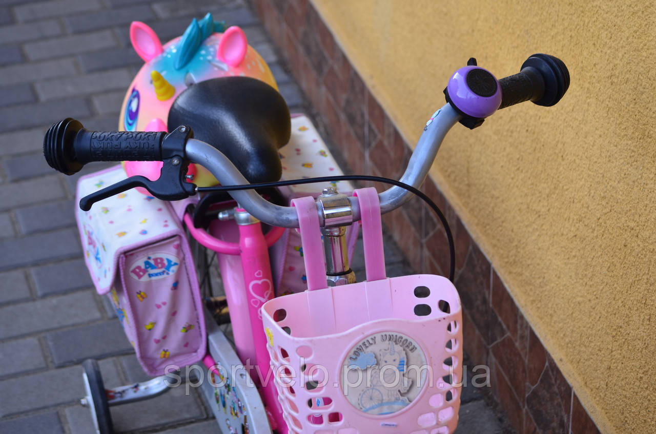 Дитячий велосипед для дівчинки PUKY BabyBorn 16" +шолом+сумки - фото 7 - id-p1735151065