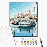 Картина за номерами Туристичний кадр природа міста 40х50см Розпис по полотну Розмальовка Brushme BS52452, фото 2