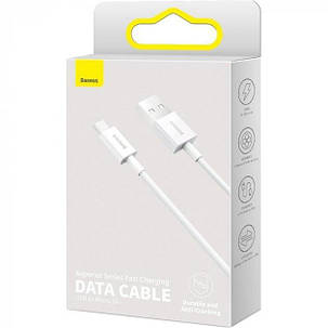 Кабель Baseus Superior Series Fast Charging Data Cable USB to Micro 2A 2m CAMYS-A02 White, фото 2