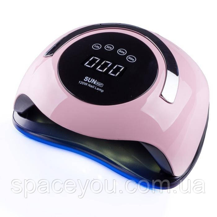 Лампа для маникюра и педикюра сушки гель лака Sun BQ-5T 120W Pink - фото 1 - id-p1734417130