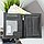 Чоловіче шкіряне портмоне Handycover N4-CHM темно-сіре вертикальне без застібки, фото 4