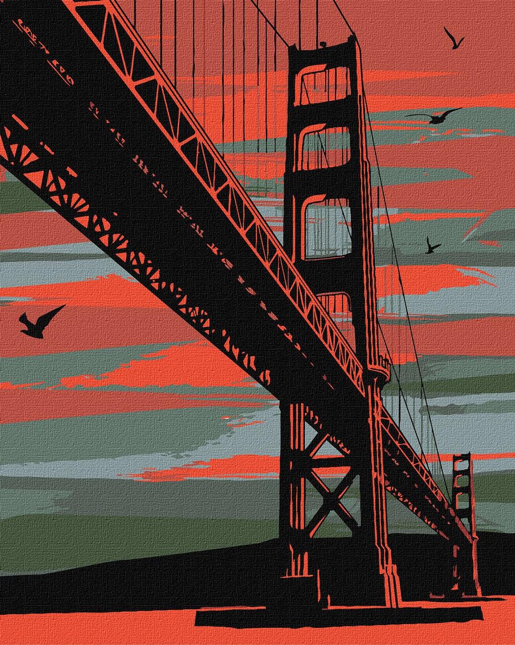 Картина за номерами Містичний Сан-Франциско 40х50 см Ідейка (КНО3625)