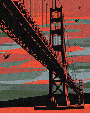 Картина за номерами Містичний Сан-Франциско 40х50 см Ідейка (КНО3625), фото 2