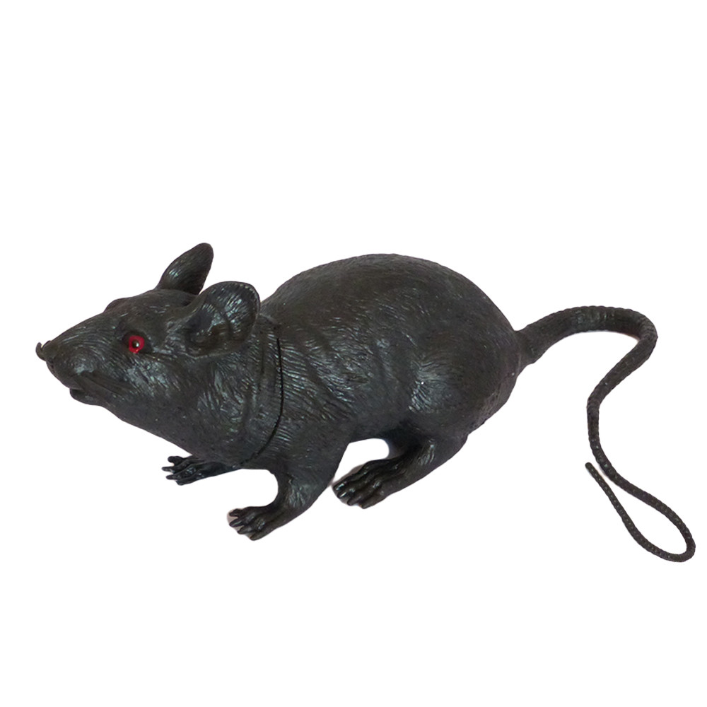 Гумовий Пацюк 18см чорний
