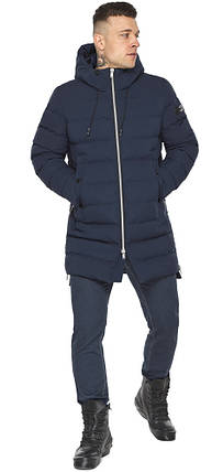 Модна чоловіча куртка зимова колір темно-синій модель 49023 54 (XXL), фото 2