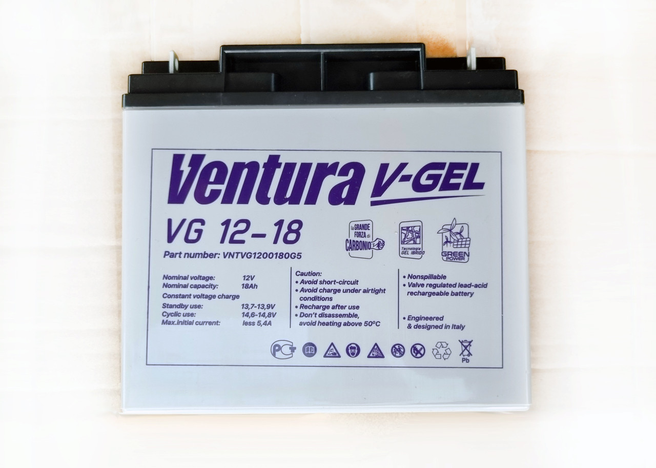 Гелевий акумулятор Ventura VG 12-18 Ah 12V, фото 1