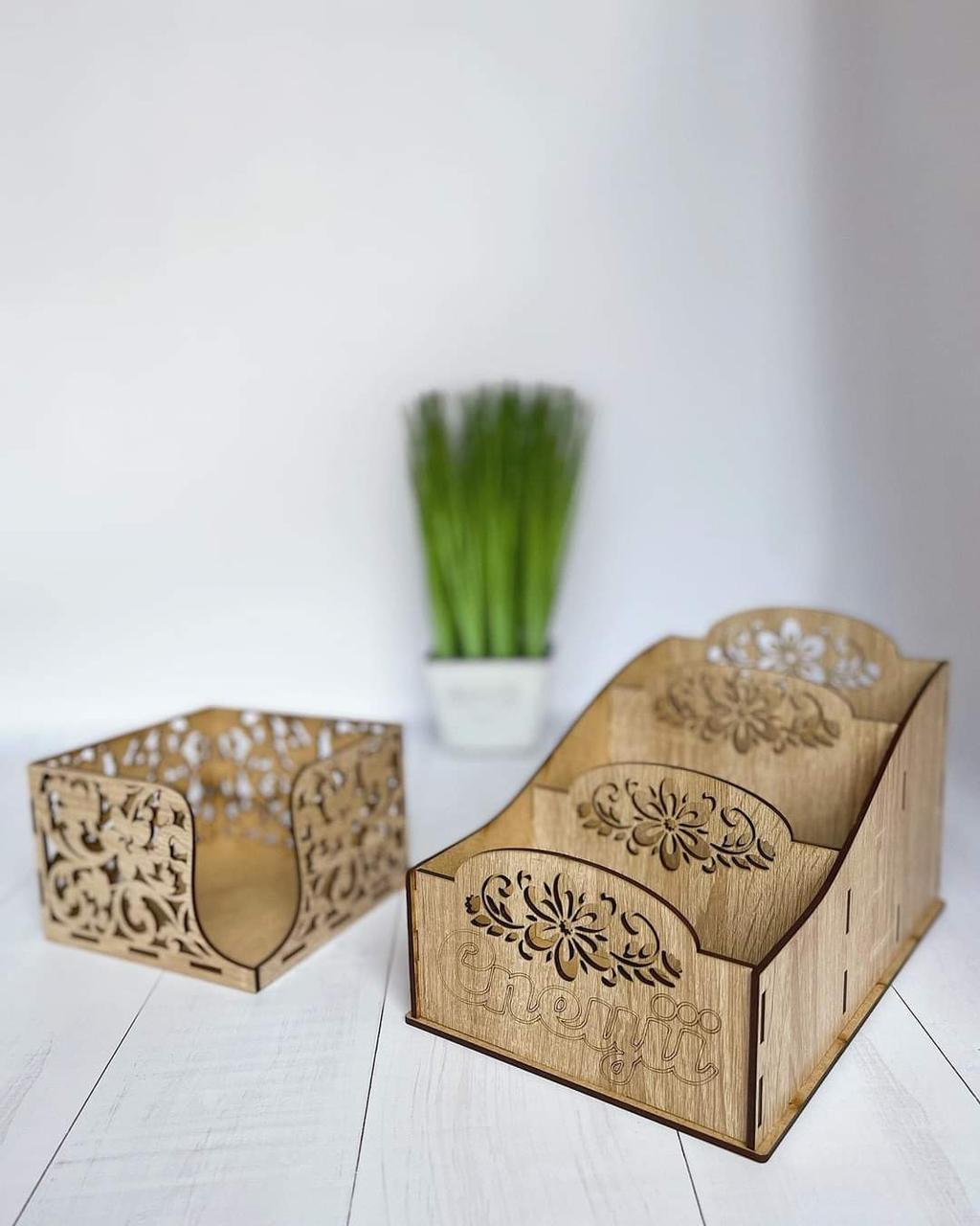 Органайзер+серветниця (Дуб) #3