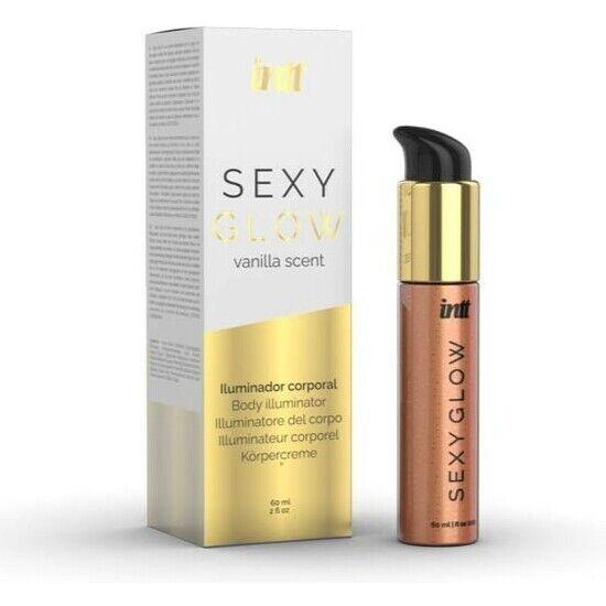 Крем-шиммер для тіла Intt Sexy Glow з ароматом ванілі та олією ши, 60 мл.
