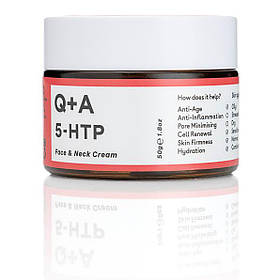 Крем для обличчя та шиї Q+A 5-HTP Face & Neck Cream 50 мл