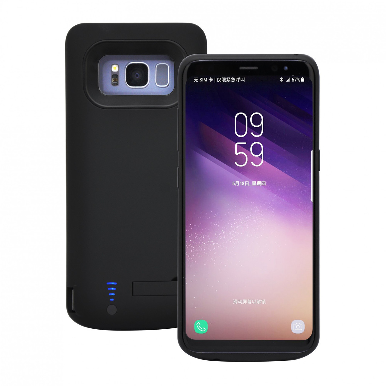 Чохол-акумулятор XON PowerCase для Samsung S8 Plus 6500 mAh Чорний (PCBS2108265B 2438), фото 1