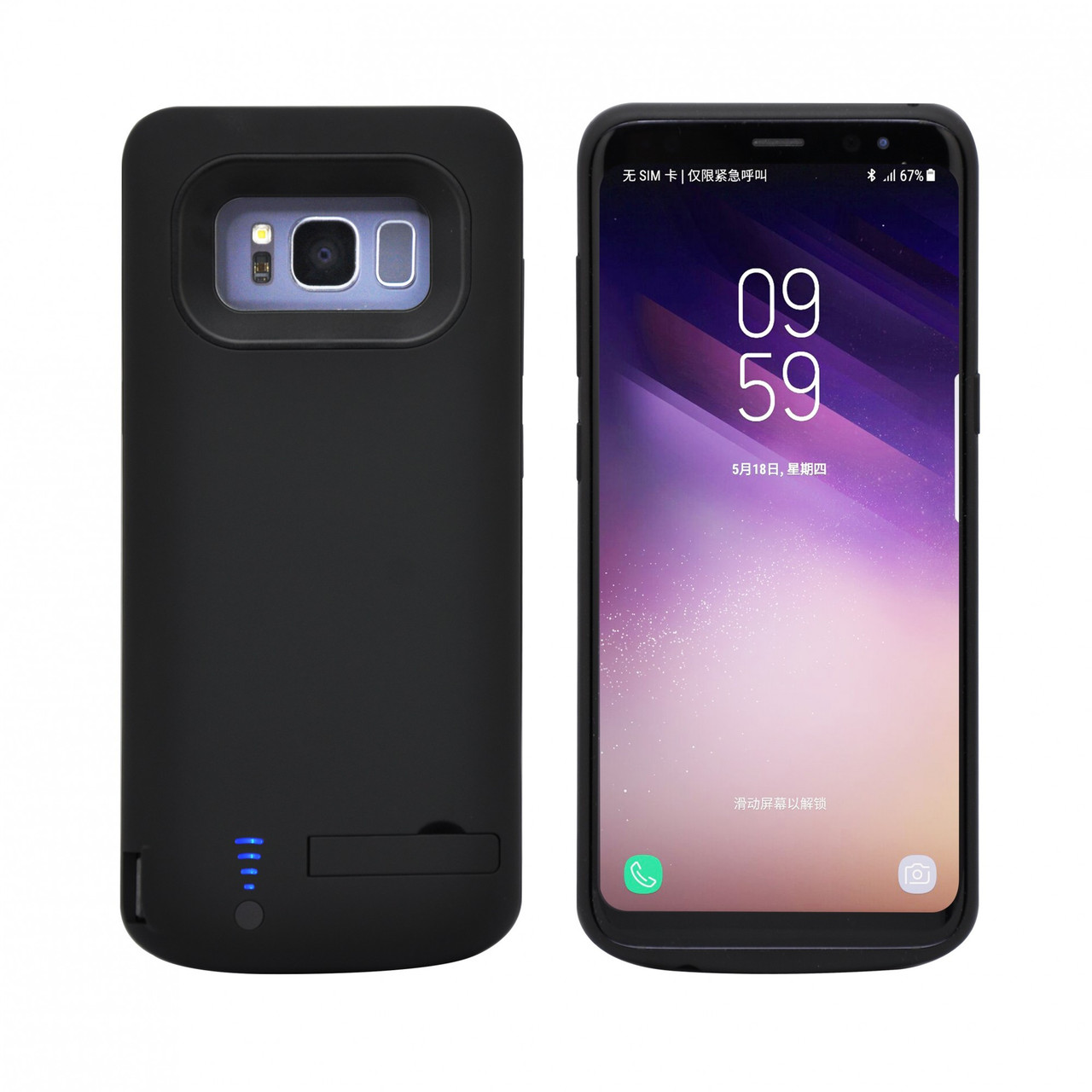 Чохол-акумулятор XON PowerCase для Samsung S8 5000 mAh Чорний (PCBS2108150B 2421), фото 1