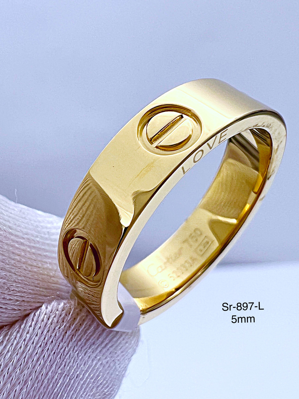 Каблучка Stainlees Steel (преміум)(14-K) Sr-810(6,7,8,9)