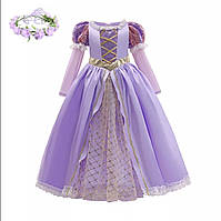 Платье принцессы Рапунцель на 130см (6Т)