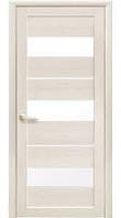 Двері міжкімнатні KDF Flora скло сатин [ПВХ] Дуб Гімалайський, Дуб Скандинавський