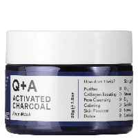 Маска для лица "детокс" с активированным углем Q+A Activated Charcoal Face Mask 50 мл