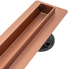 Трап для душу REA NEO SLIM PRO BRUSHED COPPER 60 см., фото 3