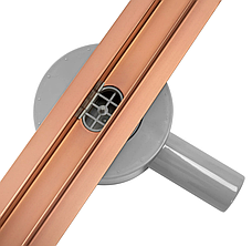 Трап для душу REA NEO SLIM PRO BRUSHED COPPER 70 см., фото 2