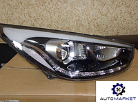 Фара (EUR) (C ДХО) левая / правая 2013- Hyundai IX35 / Tucson 2010-2015 (LM)