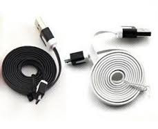 Кабель micro USB 1m плоский