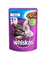 Whiskas Вискас влажный корм для кошек тунец в желе консерва пауч 100 гр