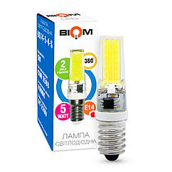 Світлодіодна лампа Biom 2508 5W E14 4500 K AC220 silicon