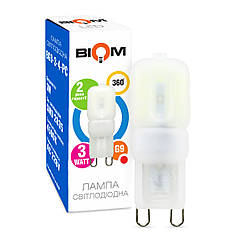 Світлодіодна лампа Biom G9 3 W 2835 PC 4500 K AC220