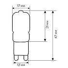 Світлодіодна лампа Biom G9 3 W 2835 PC 3000 K AC220, фото 6