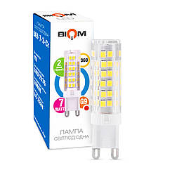 Світлодіодна лампа Biom G9 7 W 2835 3000 K AC220