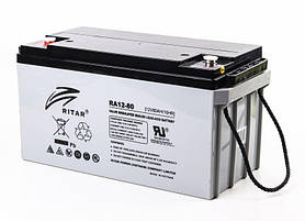 Акумуляторна батарея Ritar RA12-80 12В 80 Aг AGM VRLA мультигелева