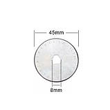 Лезо запасне 45мм для роликового ножа, печворка, 10шт у кейсі, фото 2