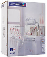 Набір для води Luminarc Juliet (глечик 1,6 л + склянки 270 мл-6шт) 7 предметів скло (5804L)