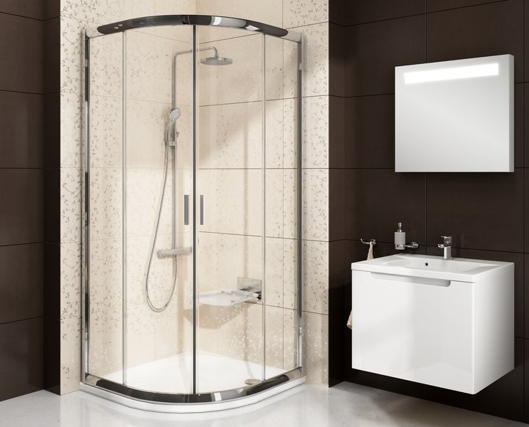 Душовий куточок розсувний Ravak Blix BLCP4-80, 800х800х1900 мм