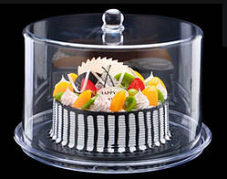 Тортница One Chef з кришкою d34,5 см h24 см акрил (4127)