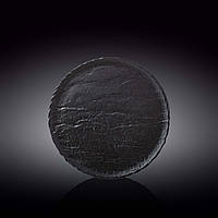 Тарелка обеденная Wilmax Slatestone Black d23 см фарфор (661125 WL)