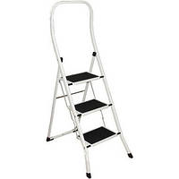 Драбина Eurogold Black Superstep 3 сходинки з гумовим покриттям 30х20 см метал (2023 HR)