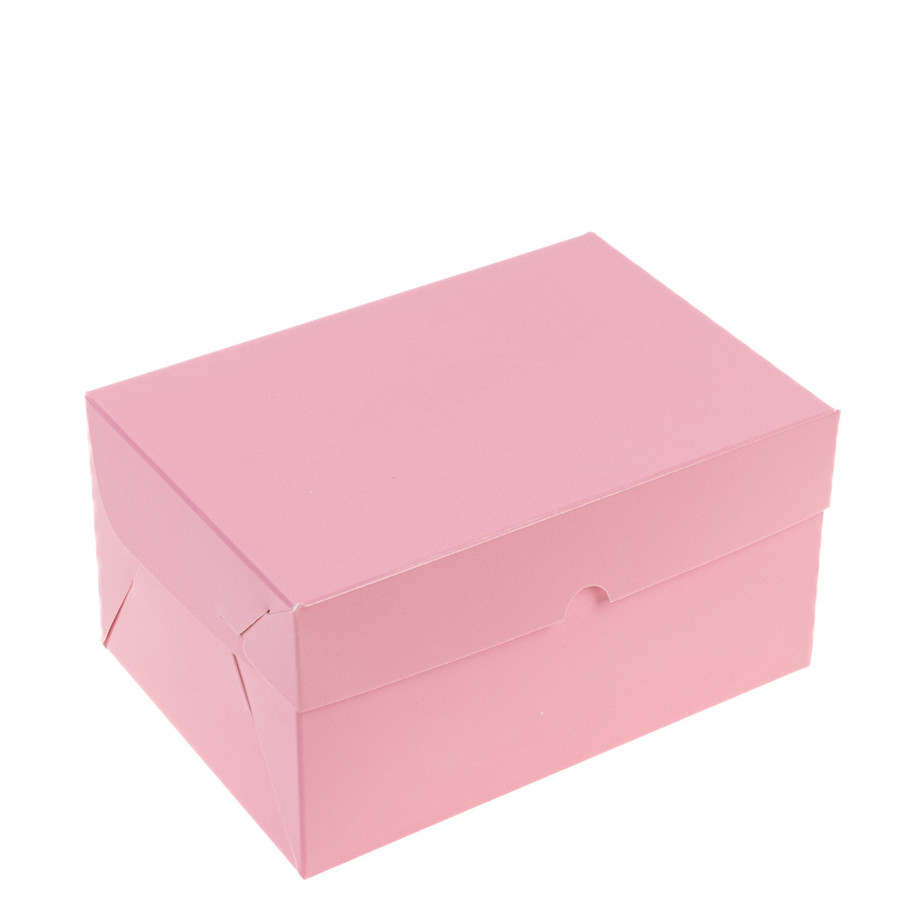 Коробка 160х110х85 (на 2 капкейка) без вікна, рожева, фото 1