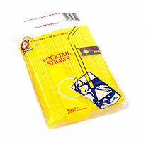 Соломка для коктейлів One Chef жовта 200 штук d0,3 см довжина 14 см пластик (801005/SR551-50/200 Y)