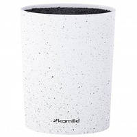 Підставка для ножів Kamille біла h22 см (7606White K)
