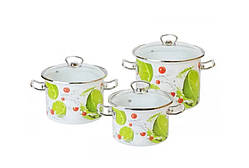 Набір посуду Epos Лайм 6 предметів емальована сталь (No1500 Мохіто)