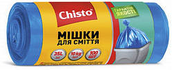 Пакети для сміття Chisto міцні 100 штук 35л (410850)
