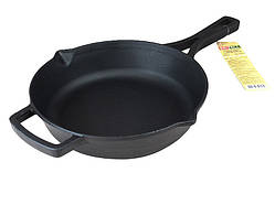 Сковорода Brizoll Моноліт з литою ручкою d24 см h6 см чавун (M2460P)